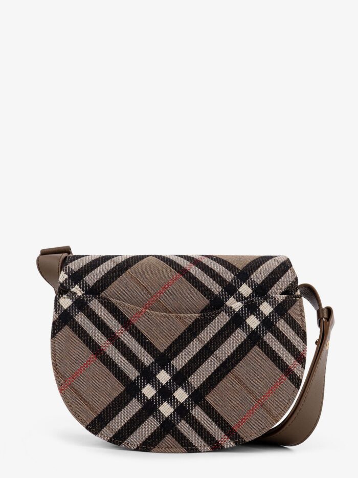 Burberry Bridle Canvas And Leather Check Shoulder Bag