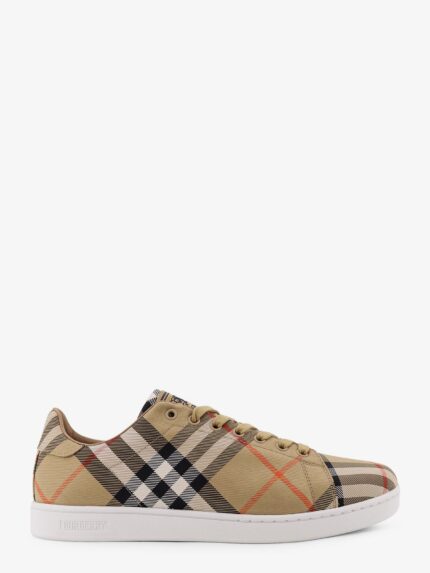 Burberry Canvas Sneakers With Check Motif