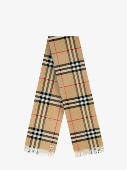 Burberry Cashmere Scarf With Giant Check Motif