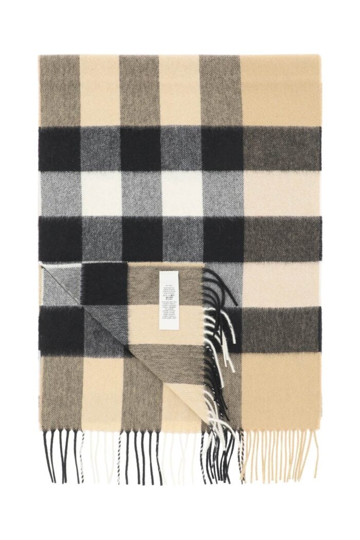 BURBERRY Cashmere Tartan Scarf