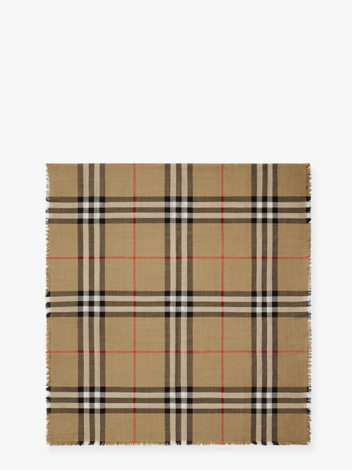 Burberry Certified Wool And Silk Scarf