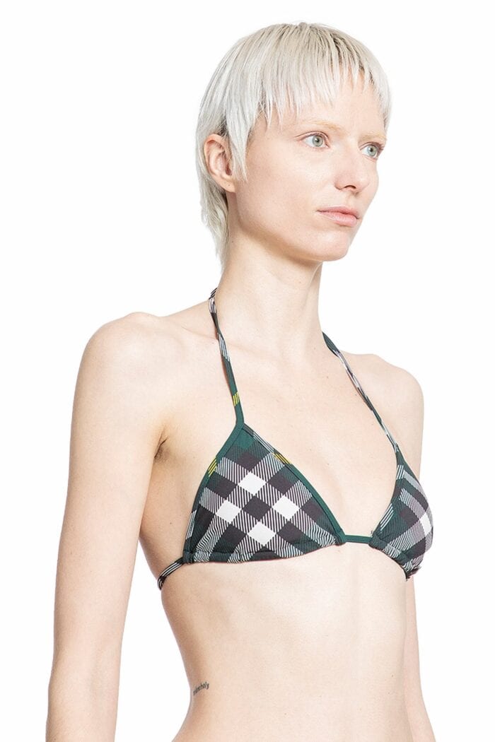 BURBERRY Check Bikini Top