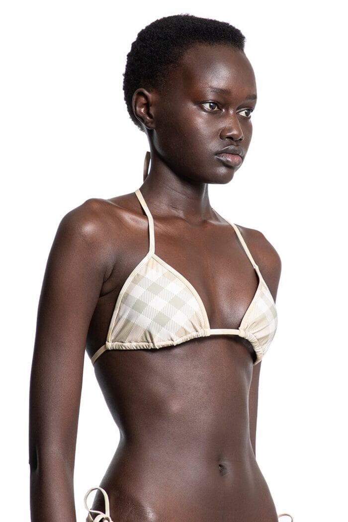 BURBERRY Check Bikini Top