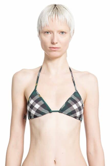 BURBERRY Check Bikini Top