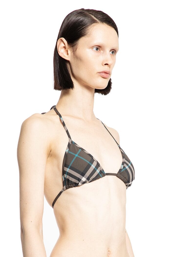 BURBERRY Check Bikini Top