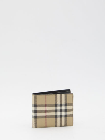 Burberry Check book wallet