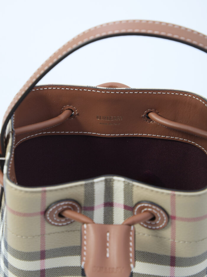 Burberry Check bucket bag mini