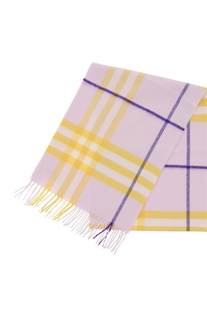 BURBERRY Check Cashmere Scarf