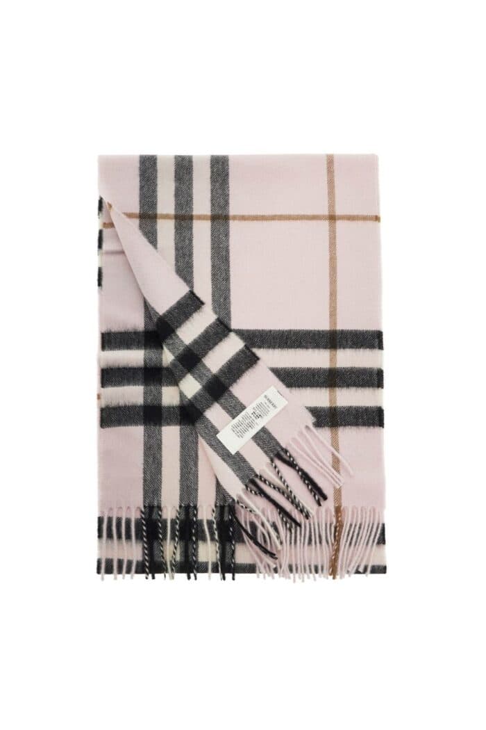 BURBERRY Check Cashmere Scarf