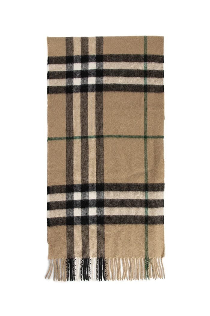 BURBERRY Check Cashmere Scarf