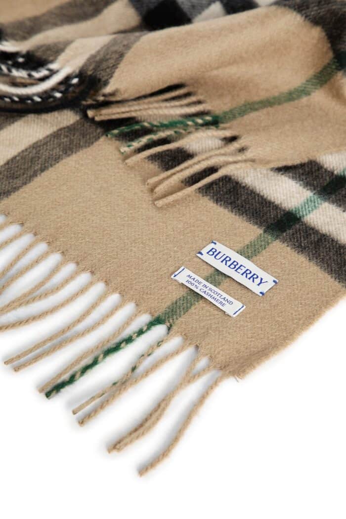 BURBERRY Check Cashmere Scarf