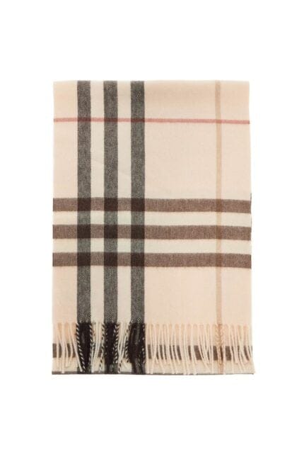 BURBERRY Check Cashmere Scarf