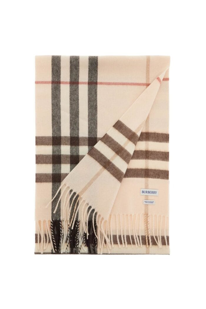 BURBERRY Check Cashmere Scarf