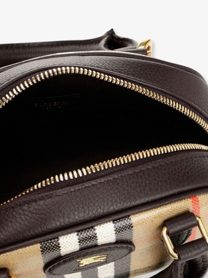 Burberry Check Coated Canvas Shoulder Bag