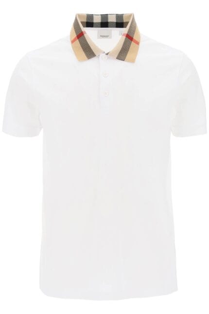 BURBERRY Check Collar Cody Polo Shirt