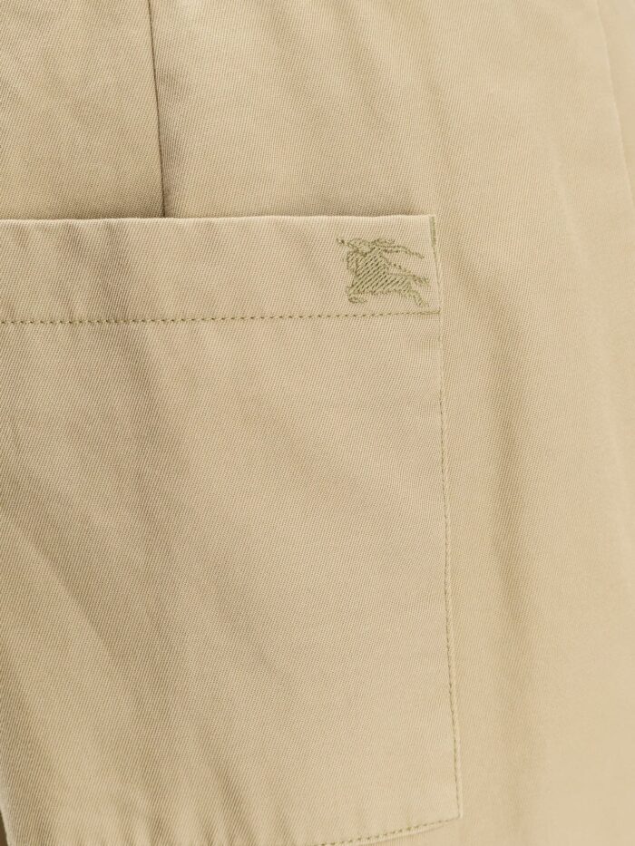 Burberry Check Cuffed Cotton Trousers