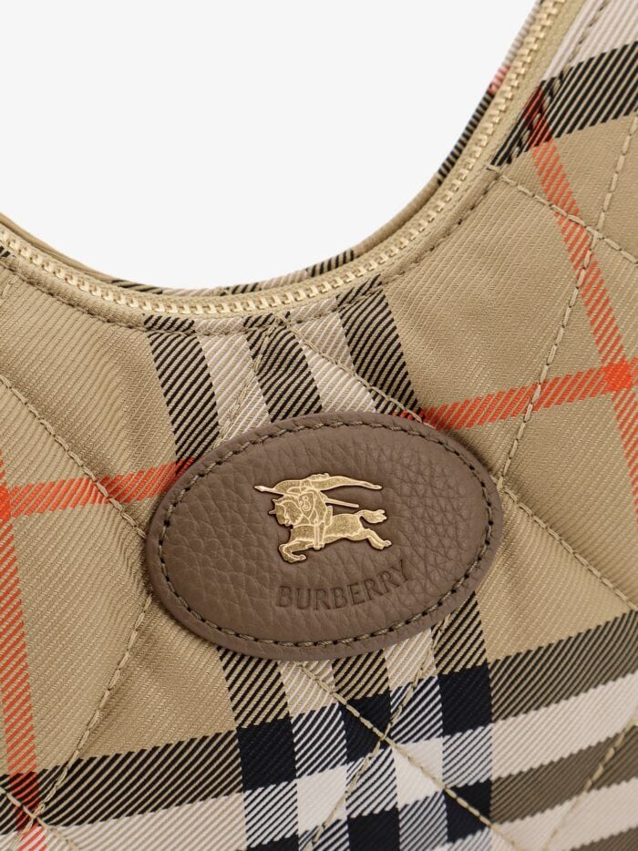 Burberry Check Fabric Shoulder Bag