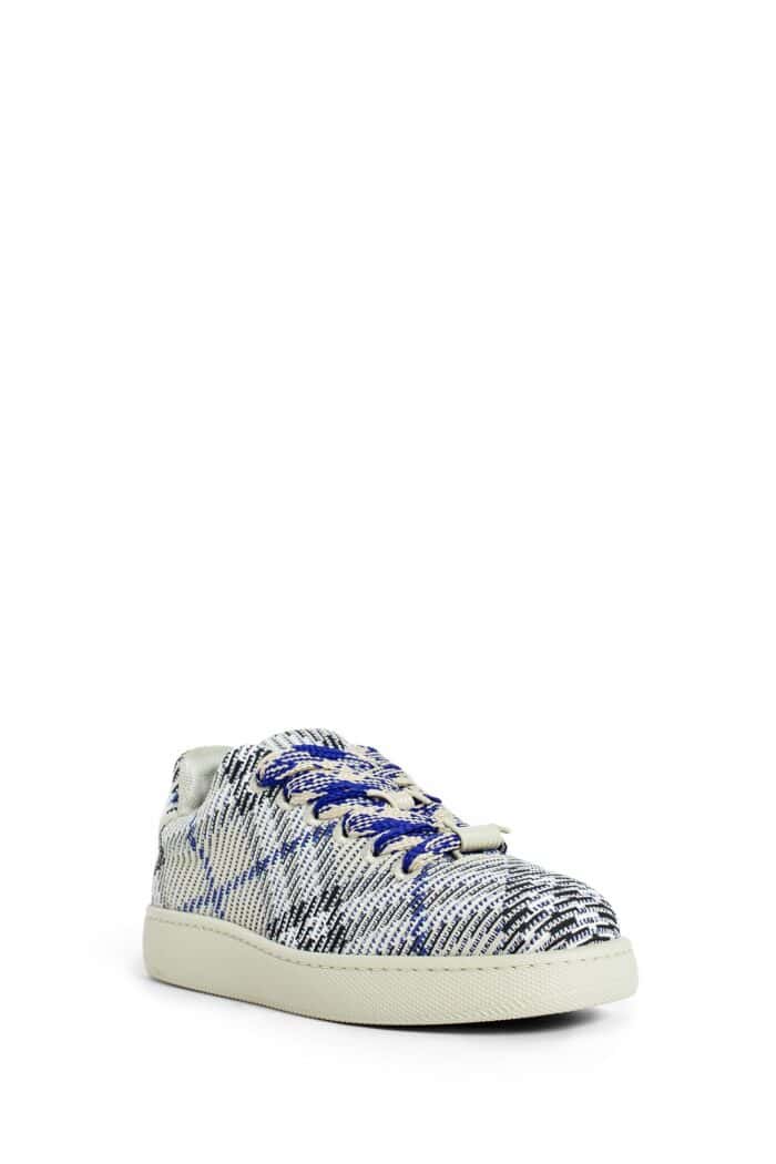 BURBERRY Check Knit Box Sneakers