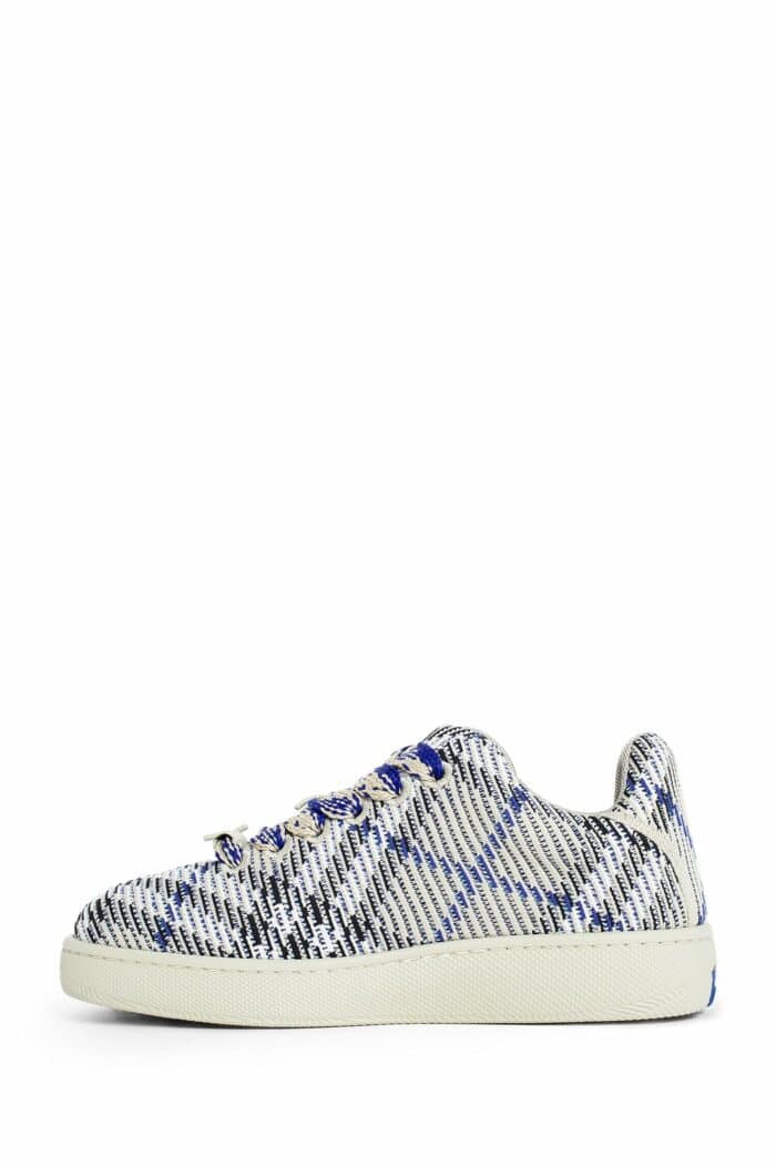 BURBERRY Check Knit Box Sneakers