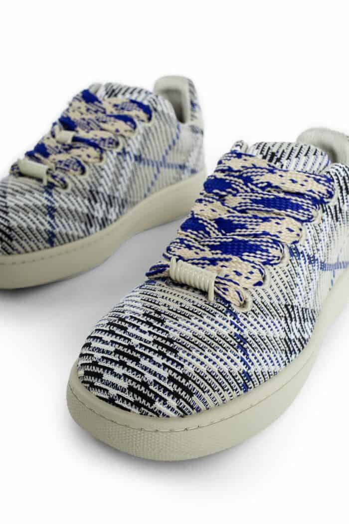 BURBERRY Check Knit Box Sneakers