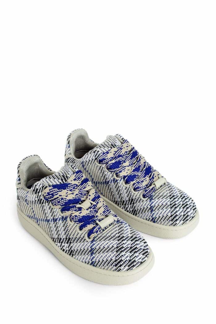 BURBERRY Check Knit Box Sneakers