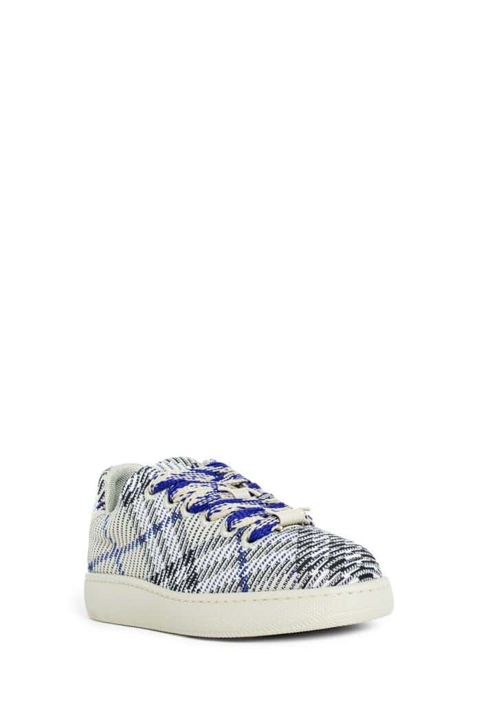 BURBERRY Check Knit Box Sneakers