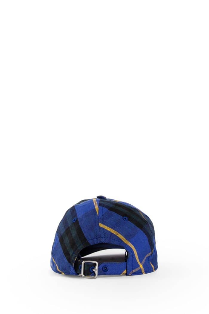 BURBERRY Check Linen Baseball Cap