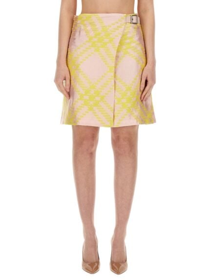 Burberry CHECK PATTERN SKIRT