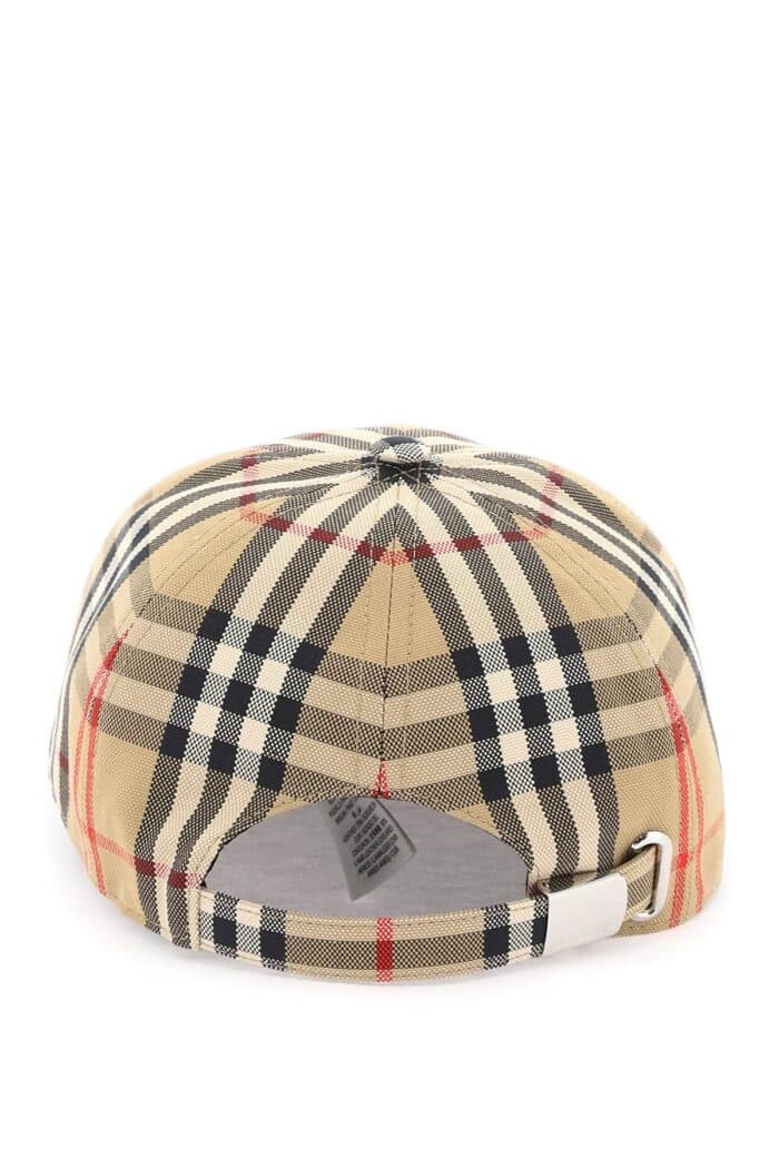 Burberry Check Print Baseball Cap