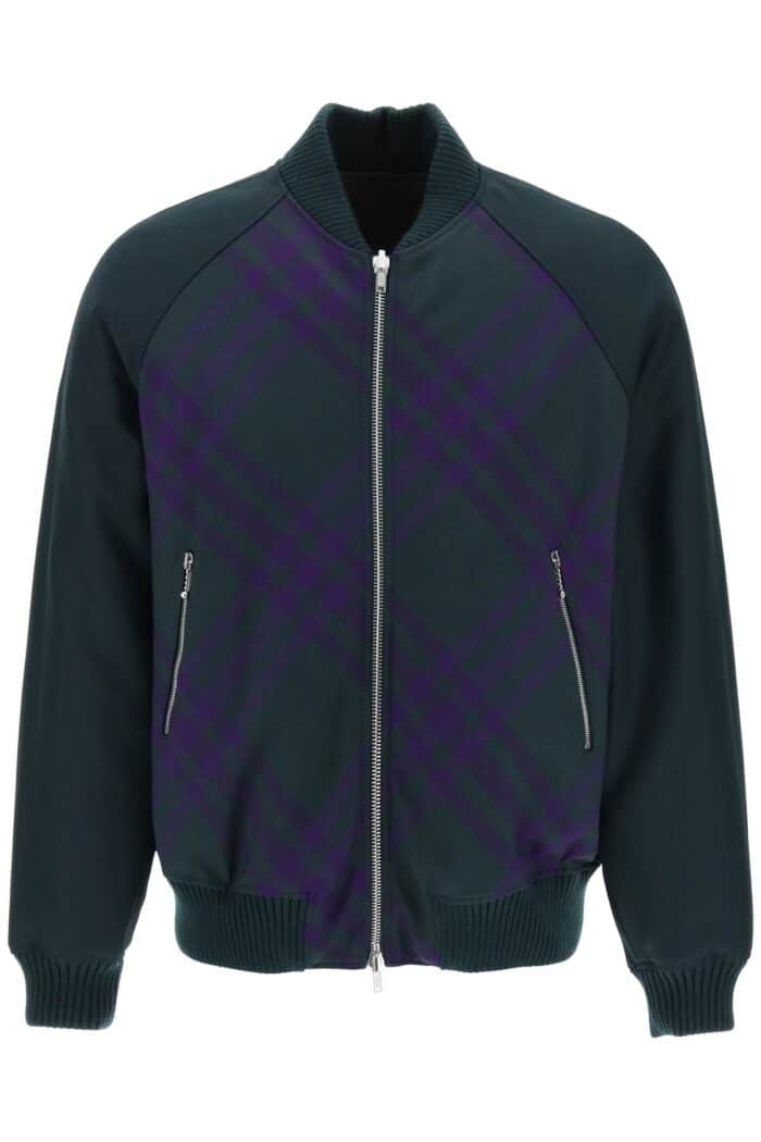 BURBERRY Check Reversible Bomber Jacket