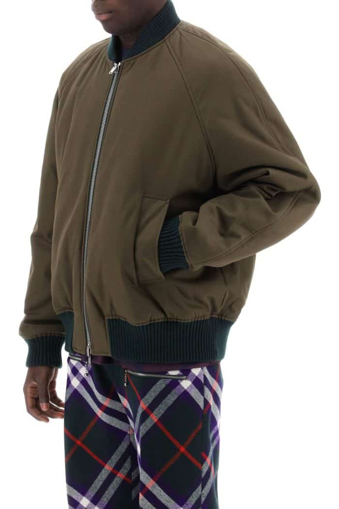 BURBERRY Check Reversible Bomber Jacket