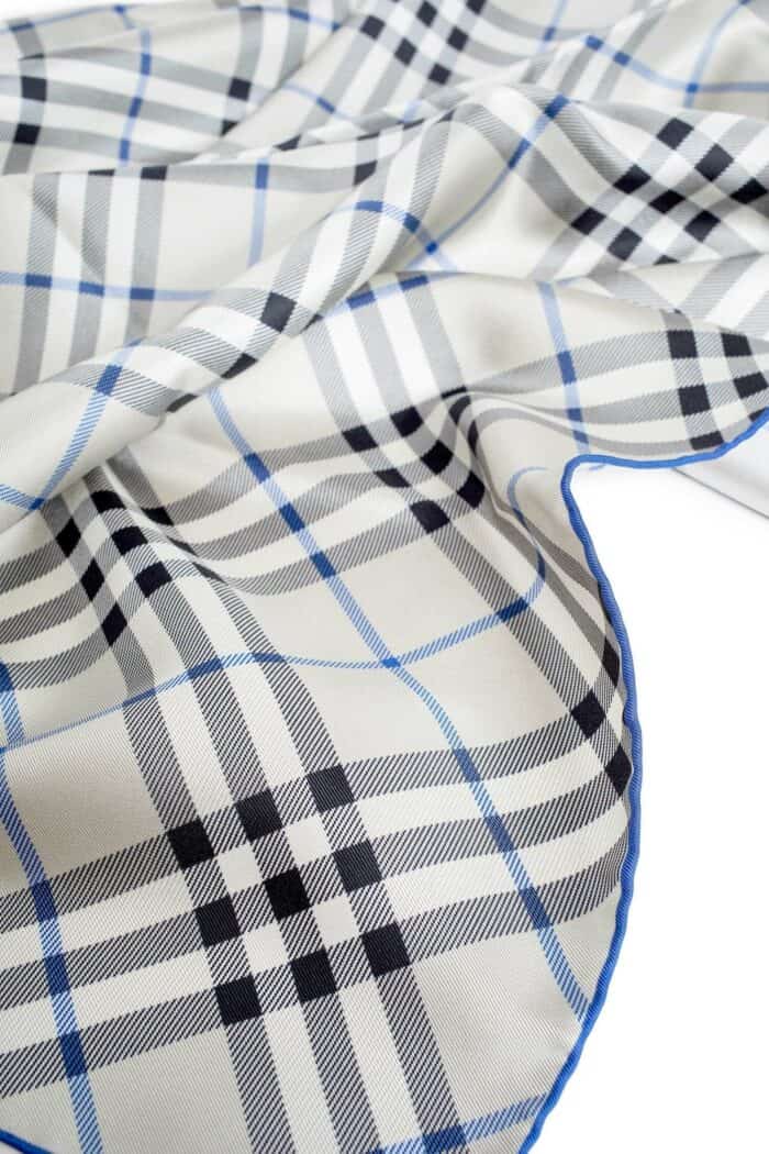 BURBERRY Check Silk Scarf