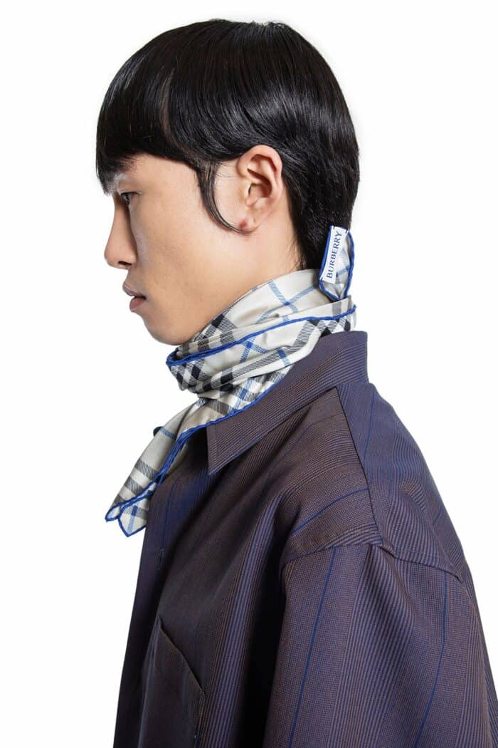 BURBERRY Check Silk Scarf