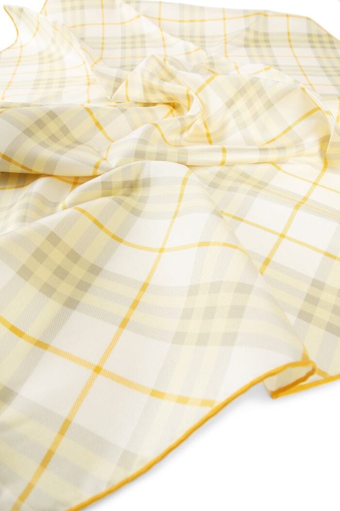 BURBERRY Check Silk Scarf