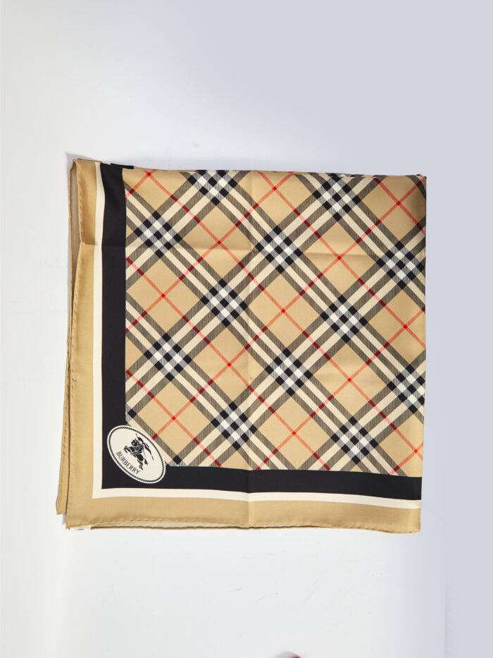 Burberry Check silk scarf