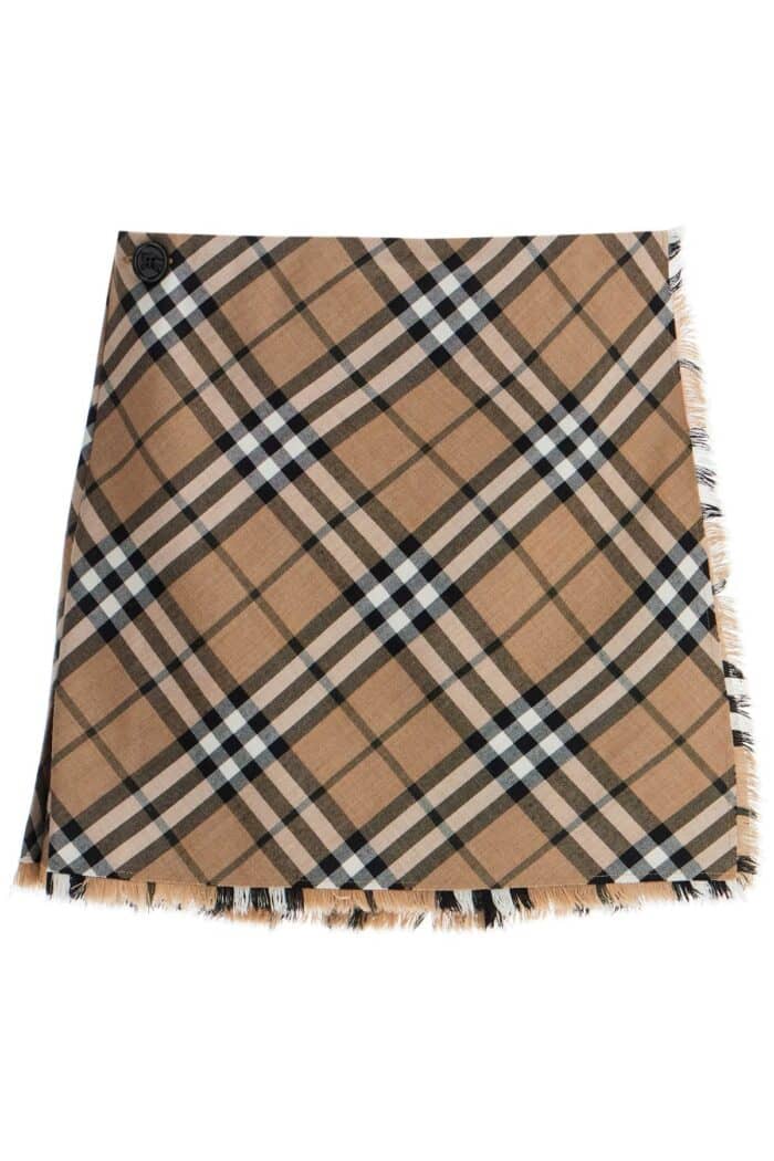 Burberry Check Skirt With