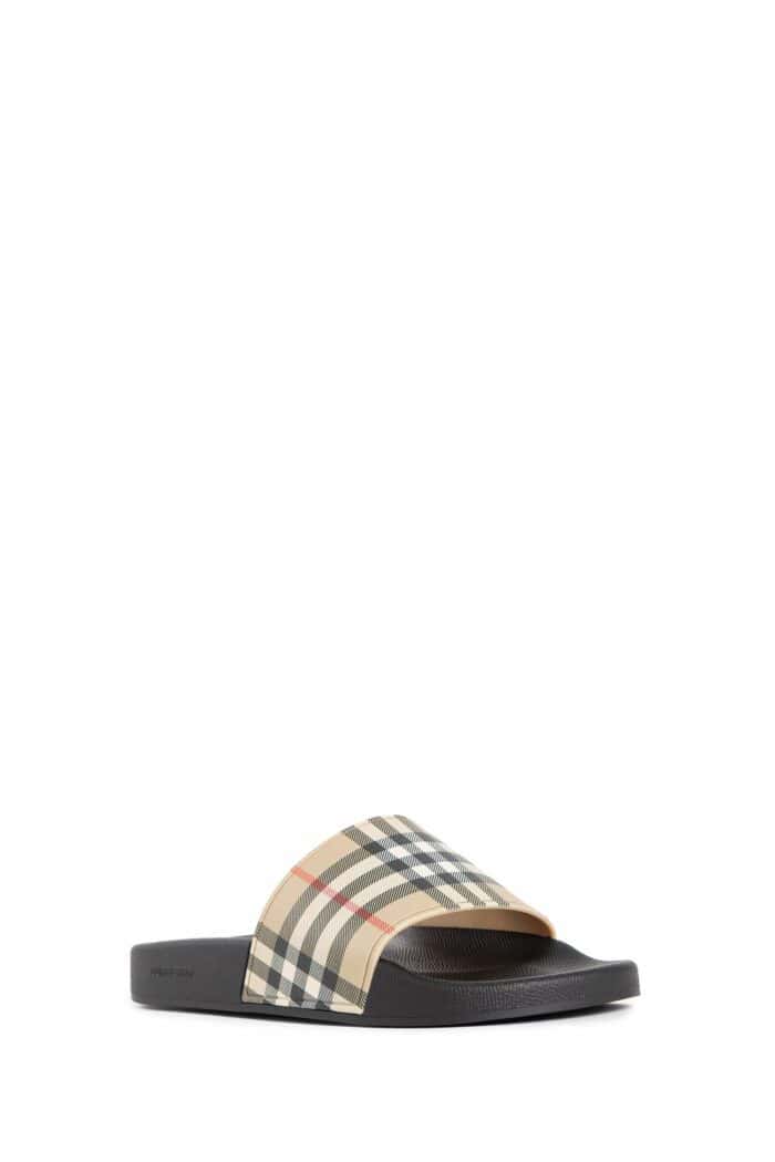 BURBERRY Check Slides