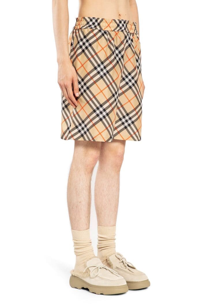 BURBERRY Check Slk Shorts