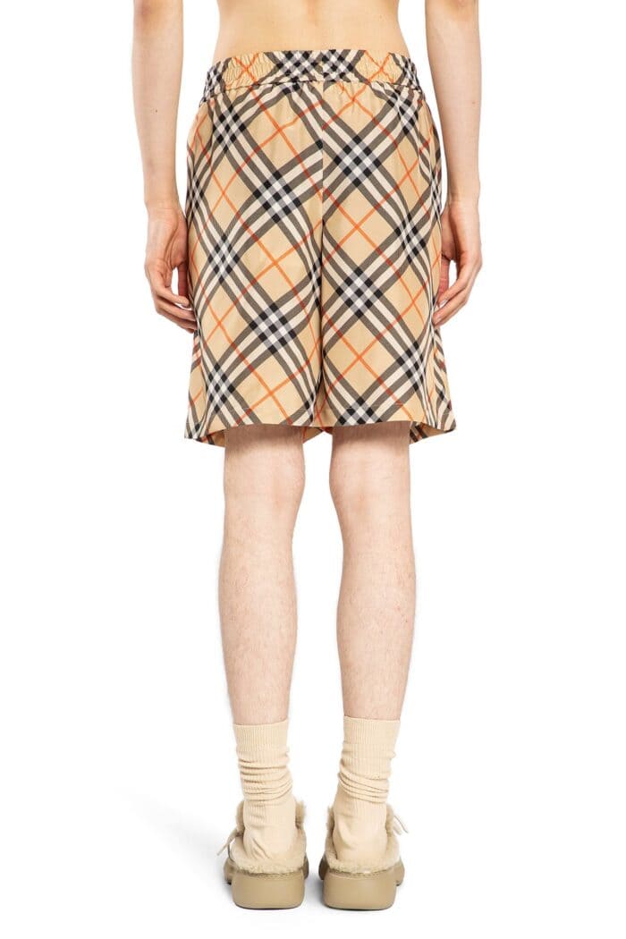 BURBERRY Check Slk Shorts