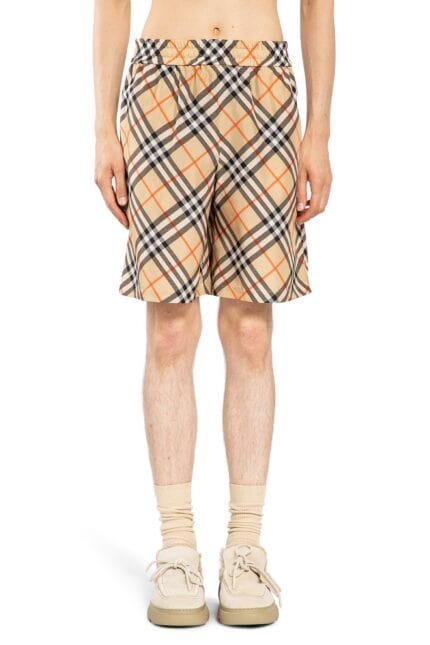 BURBERRY Check Slk Shorts