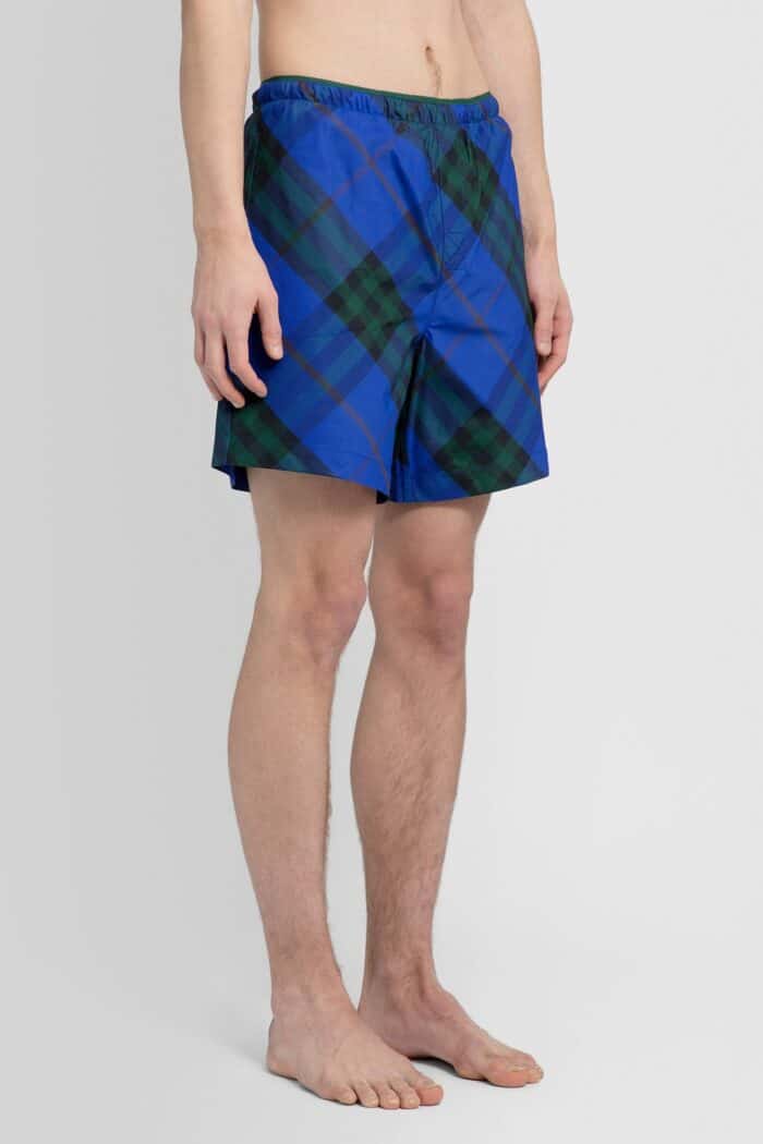 burberry check swim shorts BURBERRY Check Swim Shorts