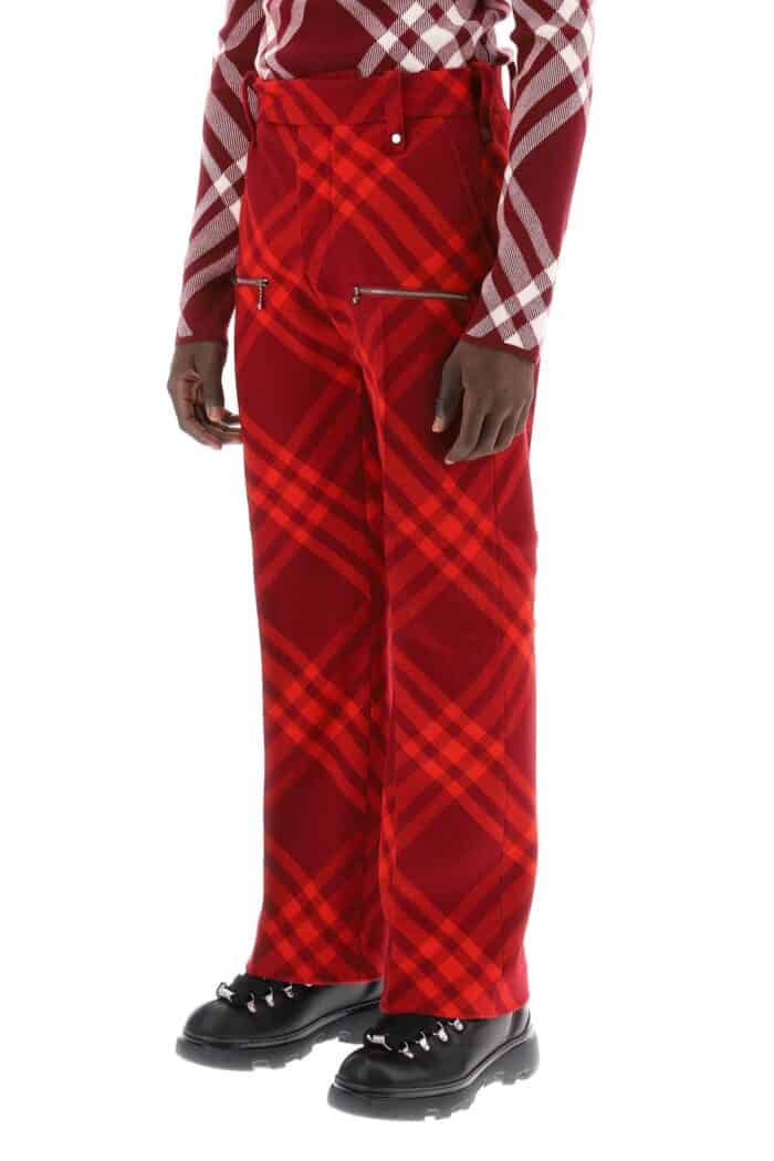 BURBERRY Check Wool Pants