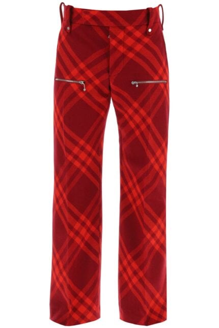 BURBERRY Check Wool Pants