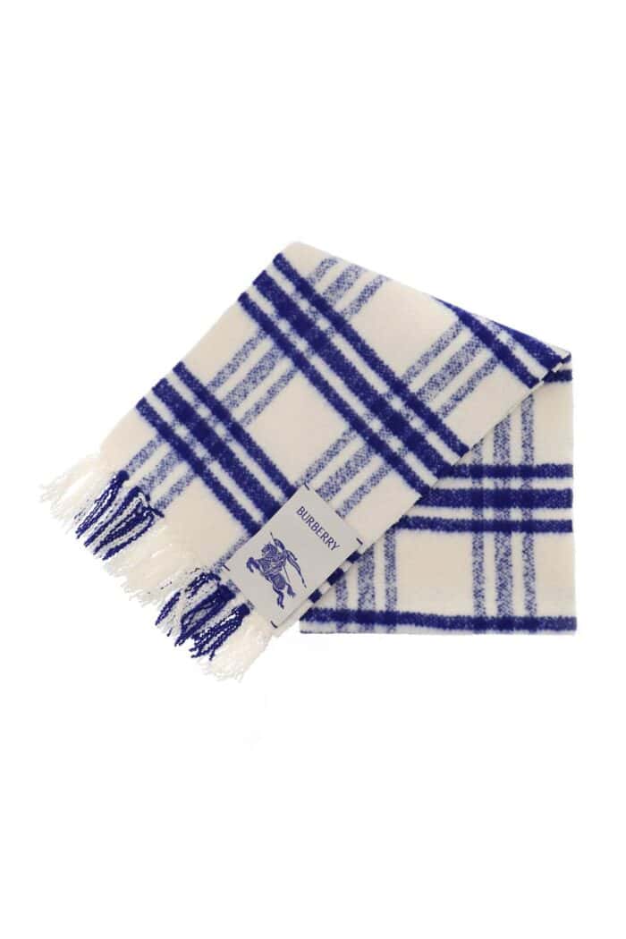 BURBERRY Check Wool Scarf