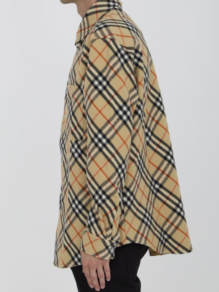 Burberry Check wool shirt