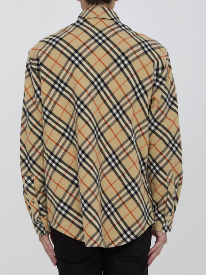 Burberry Check wool shirt