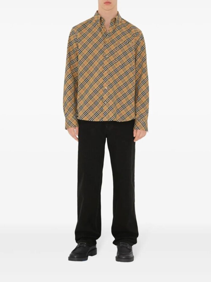 Burberry Checked Cotton Shirt