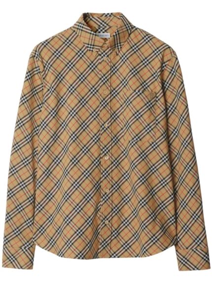 Burberry Checked Cotton Shirt