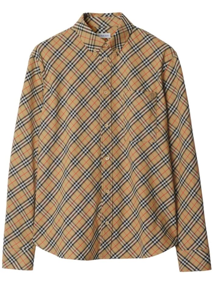 Burberry Checked Cotton Shirt