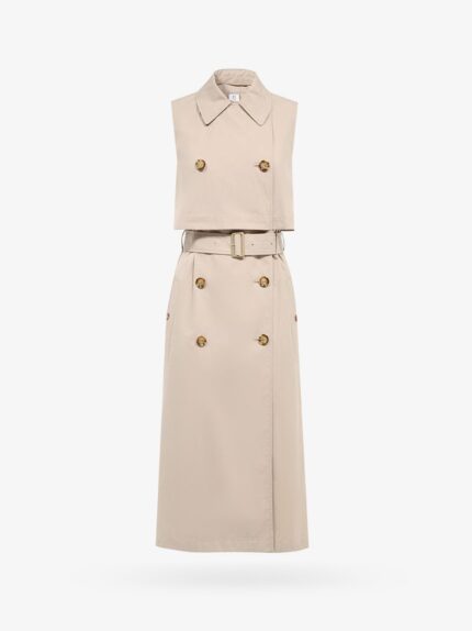 Burberry Cotton Blend Sleeveless Trench
